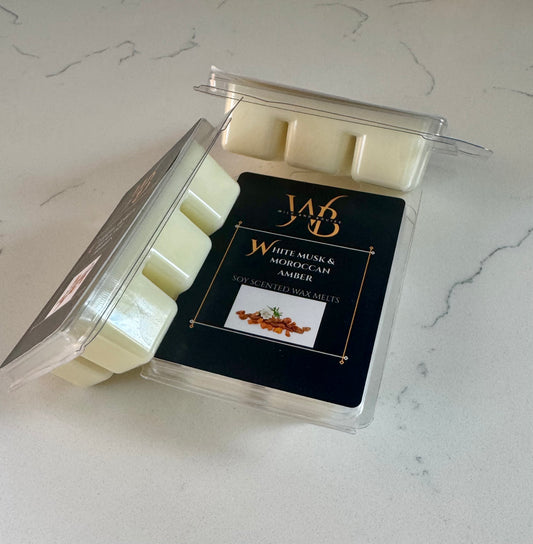 White Musk & Moroccan Amber Wax Melts - Wild And Boujee