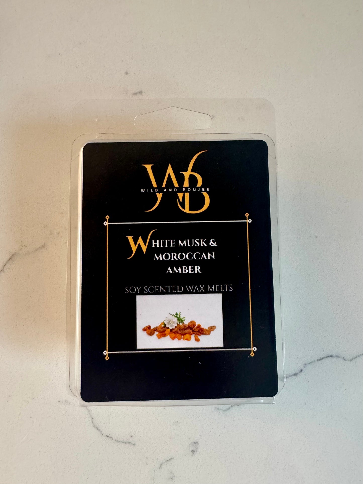 White Musk & Moroccan Amber Wax Melts - Wild And Boujee